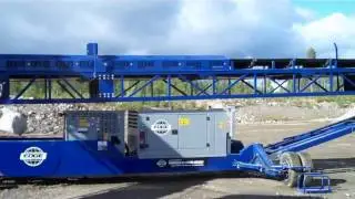 EDGE - RTS80 Radial Tracked Stockpiler with auto stockpiling system