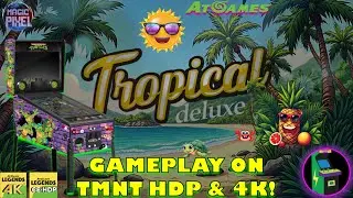 Сравните пинбол Atgames HDP с пинболом Atgames 4K на модели Zaccaria's Tropical Deluxe.