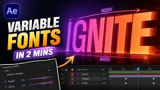 After Effects Variable Fonts Tutorial: Animate Weight, Width & Slant Text
