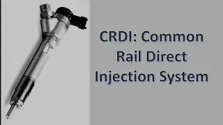 CRDI (Common rail direct injection system) in English