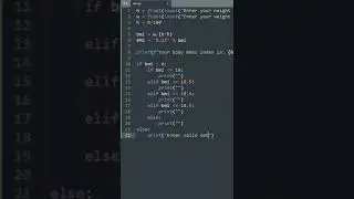 EASIEST WAY to CREATE BMI CALCULATOR with Python! (tutorial) #programming #python #coding #tutorial