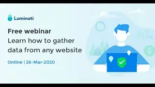 Web Scraping and Proxy Management Hands-on Online-Workshop | 26th March 2020
