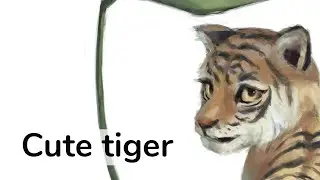 Cute Tiger [Digital Painting]