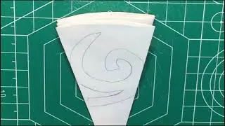 Cutting paper into a Kokiri Crest (Zelda) parammetrical (snowflake)