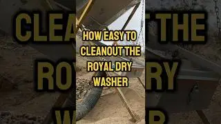 How to clean out the Royal dry washer #goldrush #goldprospecting #drywashing #gold