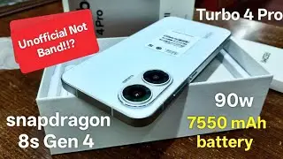 Redmi Turbo 4 Pro gaming phone snapdragon 8s Gen 4 7550 mAh battery 