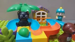 Satisfying building block marble run ☆ Build Exciting marble tracks with lego duplo