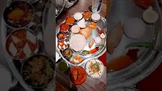 rajasthani&Gujarati thali manbhavan thali restaurants hotel princes palace indore #shorts #video