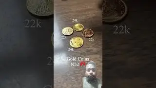 24k vs 22k Gold Coins - Magnet Test