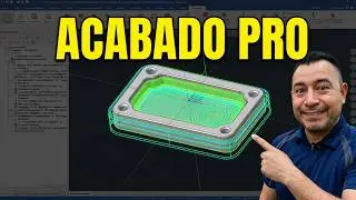 12-  Acabado interno y externo de pieza fresada con MasterCAM trayectoria Contorno