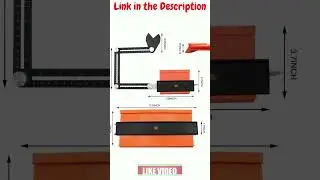 KHURASAN Contour Gauge with Metal Lock, Multi-Angle Tool Woodworking Measuring Tool #shorts #short