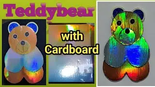How to make teddybear with cardboard// teddybear craft with cardboard 