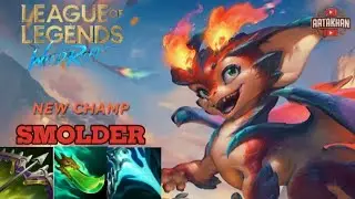 FIRST TRY NEW OP CHAMP SMOLDER | SMOLDER HIGHLIGHTS | WILDRIFT NEW CHAMPION