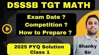 DSSSB TGT Maths Previous Paper Solution Class 1 #tgtmaths #tgt #pgt #pgtmaths #dsssbtgtmaths #dsssb