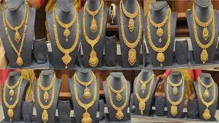 gold bridal set collection 🤩sree kumaran thangamaligai 🤗 less wastage💥#goldjewellery#thalichain#gold