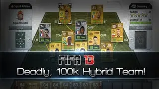 FIFA 13 | Deadly, 100k Hybrid Team! (Ultimate Team Squad Builder)
