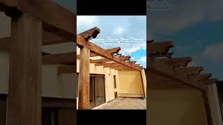 Coperture Gazebi Patio Verande in legno lamellare. Strutture in legno.