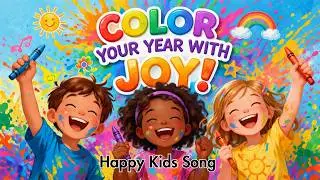 Color the Year with Joy! | Happy Kids Song
