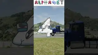 Alphabet Lore Vs Cars in BeamNG.Drive. Numbers #shorts
