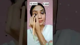 15 mint Vs 5 mint eyeshadow tutorial #shorts