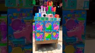 Bubble stick pistol bubble dan kamera spiderman