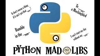 Making Mad Libs Generator in Python Part 1 #EasyShortTutorial