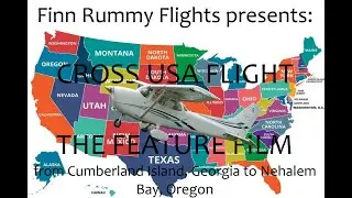 Cross USA Flight FEATURE FILM; Microsoft Flight Simulator