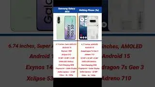Samsung Galaxy M56 vs Nothing Phone 3a Comparison #shorts #short #galaxym56 #nothingphone3a