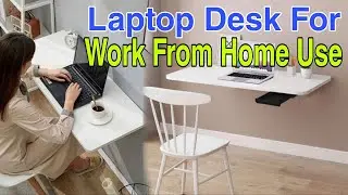 Study Table | Wall mounted Table with Drawer | Foldable Laptop desk for home use White