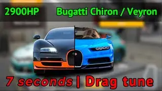 i found a Crazy Trick Bugatti Veyron Drag Tune! || 2,900HP 🚀📈
