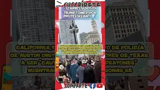 +docena de arrestos en protestas ANTI ICE 🧊 , en #trumptower