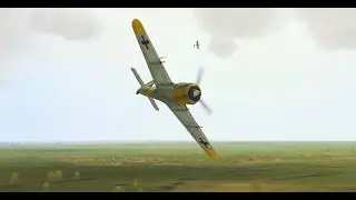 IL-2 Stirmovik 1946 Granary. Fw190 A6 Vs Spitfire Mk IXe, teamwork.Normandy'44.