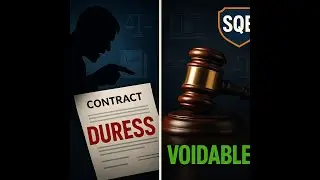 SQE1 Contract Law Duress Explained in 3 Minutes!