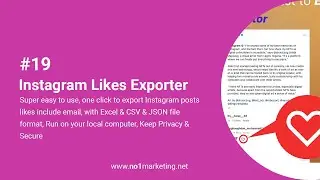 #19 Export Instagram Likes, Email included
