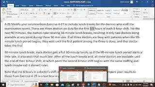Exercise 4-28 Simulation with Areana