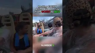 I ranked EVERY ride in Animal Kingdom! Number #5 Kali River Rapids! #disney #ranking #themepark
