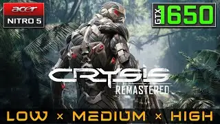 Crysis Remastered - GTX 1650 Benchmark | Acer Nitro 5 Gaming Test | Ryzen 5 3550H