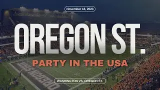 Oregon State Party In The USA: 2023 Washington vs. Oregon St.