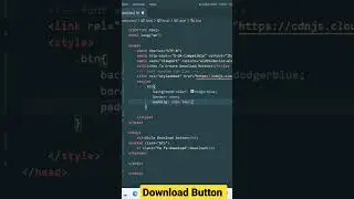 Download Button in HTML & CSS.       #programming #shorts