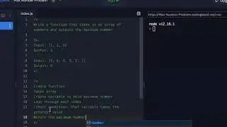 How To Find The Max Number In An Array (Easy Javascript Algorithm Problem)