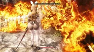 GAMEPLAY NUDE BODY CBBE MOD - SKYRIM SE - Child of dragon ! 🐲👶