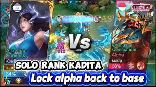 SOLO RANK KADITA | LOCK ALPHA BACK TO BASE I've tried but the team is really dark system