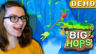 Dieser NEUE 3D-PLATFORMER schwingt sich in mein Herz und hat so coole Ideen! | 🐸 Big Hops Demo