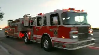Anaheim Fire & Rescue Truck 2 and Ambulance 2 Responding