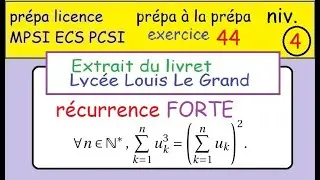 pr&eacute;parer sa pr&eacute;pa MPSI -ex44 - Louis Le Grand -r&eacute;currence forte - Nicomaque