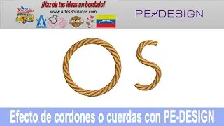 Como hago efecto de cordones o cuerdas con PE DESIGN…