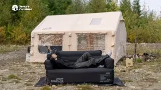 Luxury Camping at an Abandoned Shooting Range | 废弃靶场的奢侈露营系统部署 ASMR