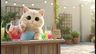 Winny's Mini Drink Stall Surprise | Fun Cat Story for Kids