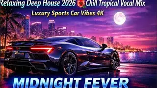 Relaxing Deep House 2026 🌺 Chill Tropical Vocal Mix  Luxury Sports Car Vibes 4K &ndash; MIDNIGHT FEVER
