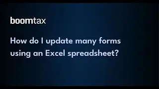 How do I update many forms using an Excel spreadsheet?